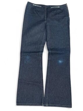 Y2K DKNY Bedazzled Low Rise Flared Bootcut Navy Jeans